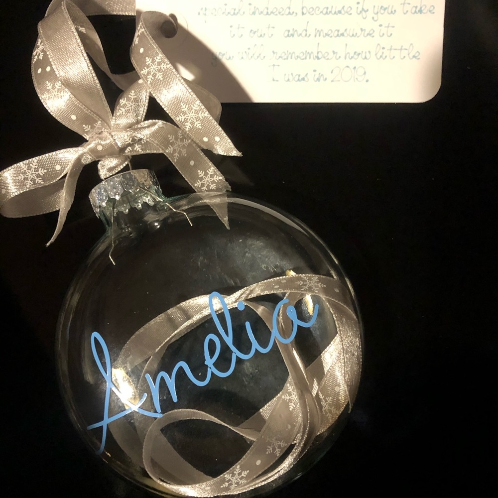 Personalized Christmas ornaments..